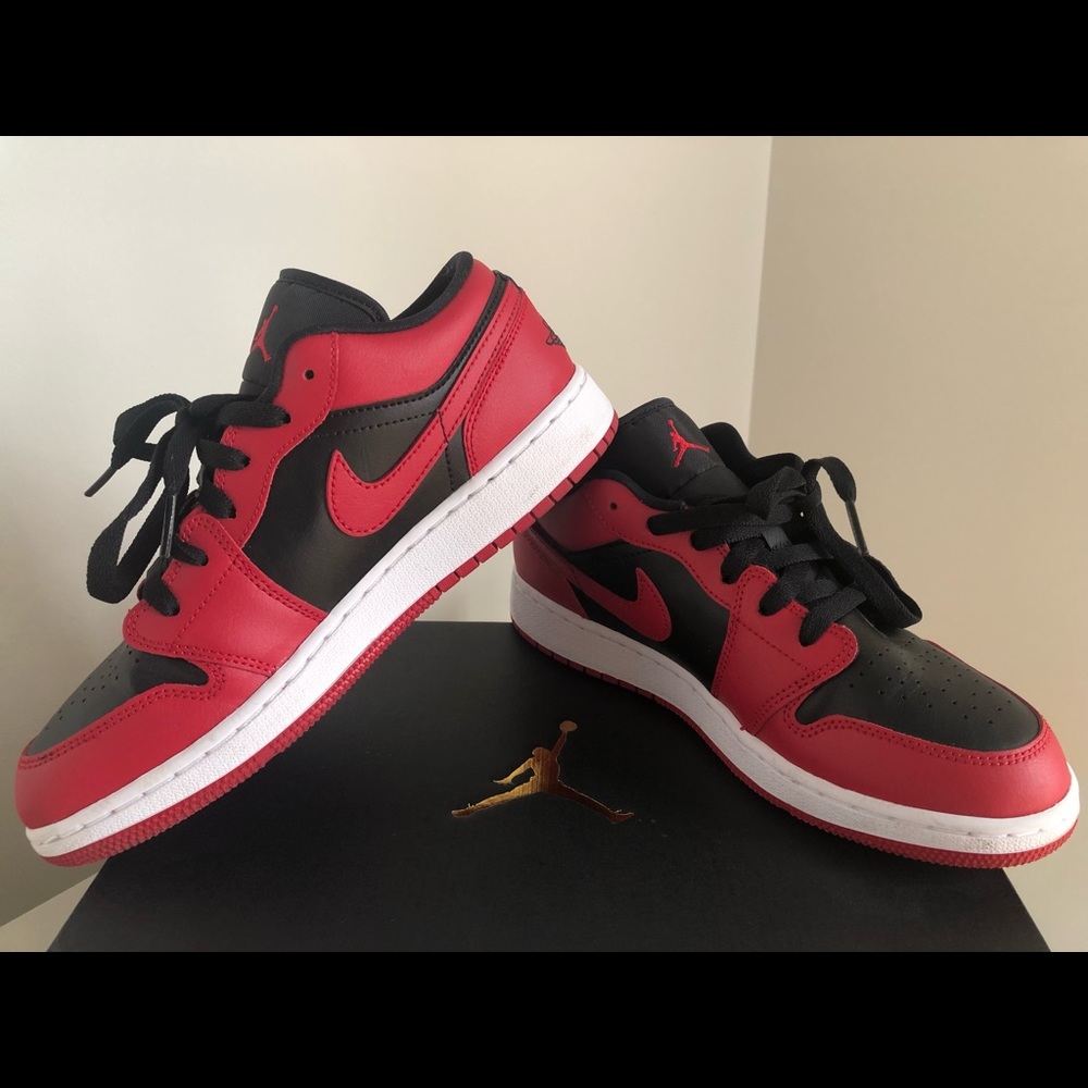 Air Jordan 1 Low (GS) Gym Red/Black-White